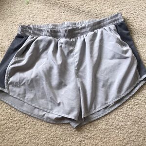 Grey UA athletic shorts